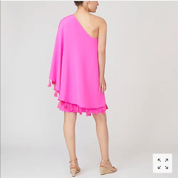 J.Crew One-shoulder silk dress - Picture 2 of 5